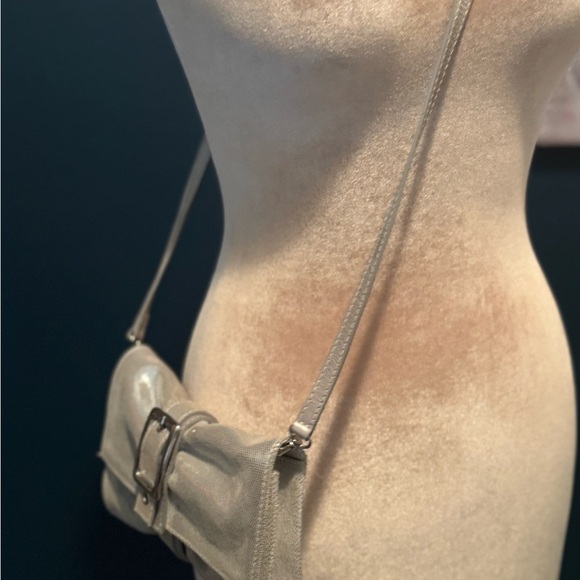 Sergio Renato Silver Bow Buckle Crossbody Evening bag - Picture 3 of 7